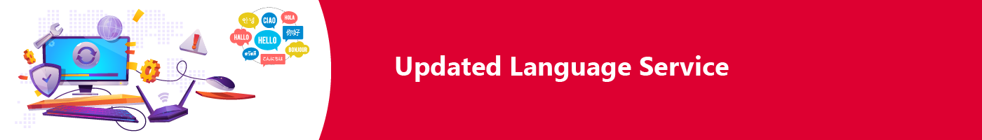 updated language service